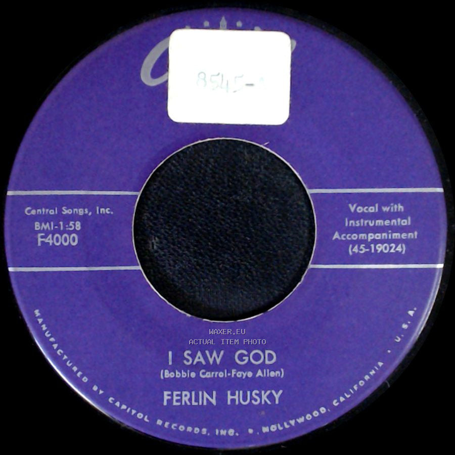 Ferlin Husky - I Feel That Old Heartache Again / I Saw God side B