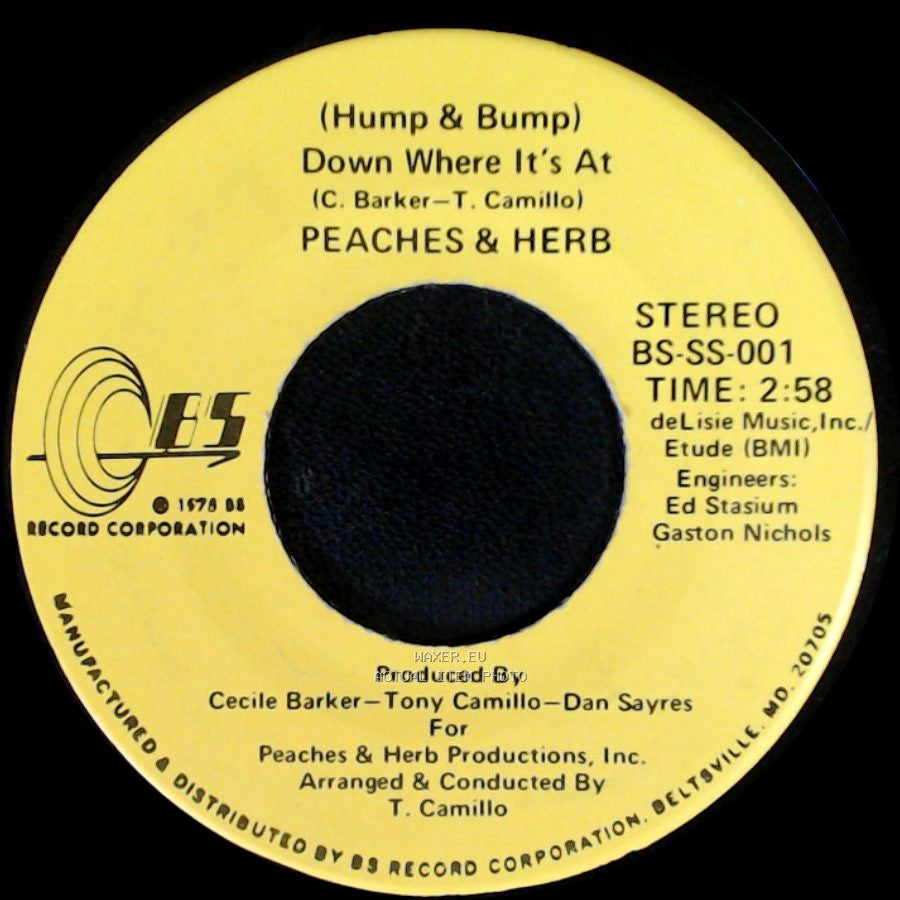 Peaches & Herb - Down Where It's At / Down Where It's At (Instrumental) side A