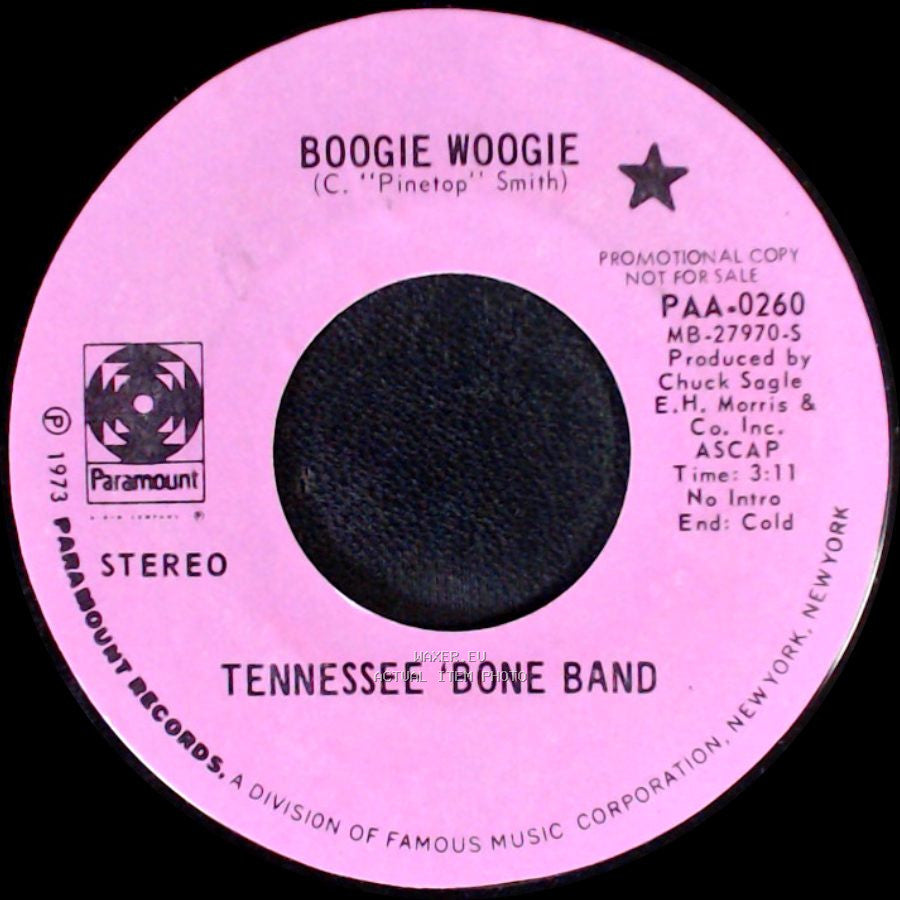 Tennessee 'bone Band - Bluegrass Trombones / Boogie Woogie side B