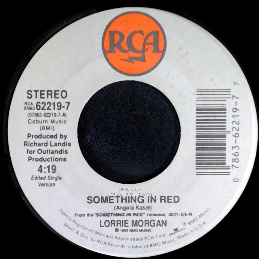 Lorrie Morgan - It's Too Late (To Love Me Now) / Something In Red side B
