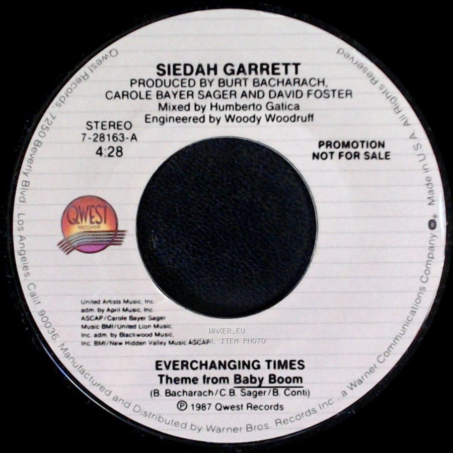 Siedah Garrett - Everchanging Times (Theme From Baby Boom) / Everchanging Times (Theme From Baby Boom) side A