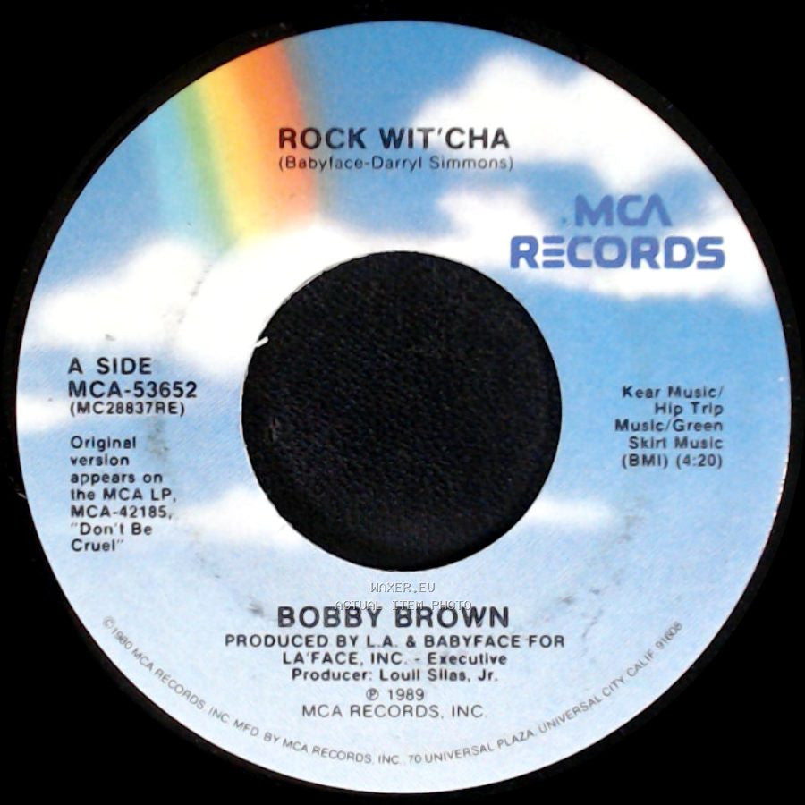 Bobby Brown - Rock Wit'cha / Rock Wit’Cha (Instrumental) side A