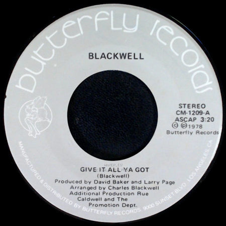 Blackwell - Give It All Ya Got / Belly Button side A