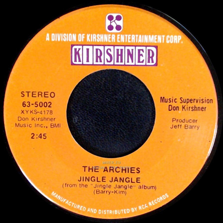 The Archies - Jingle Jangle / Justine side A
