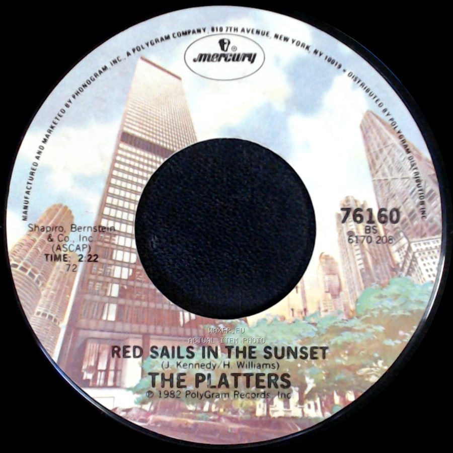 The Platters - Platterama Medley / Red Sails In The Sunset side B