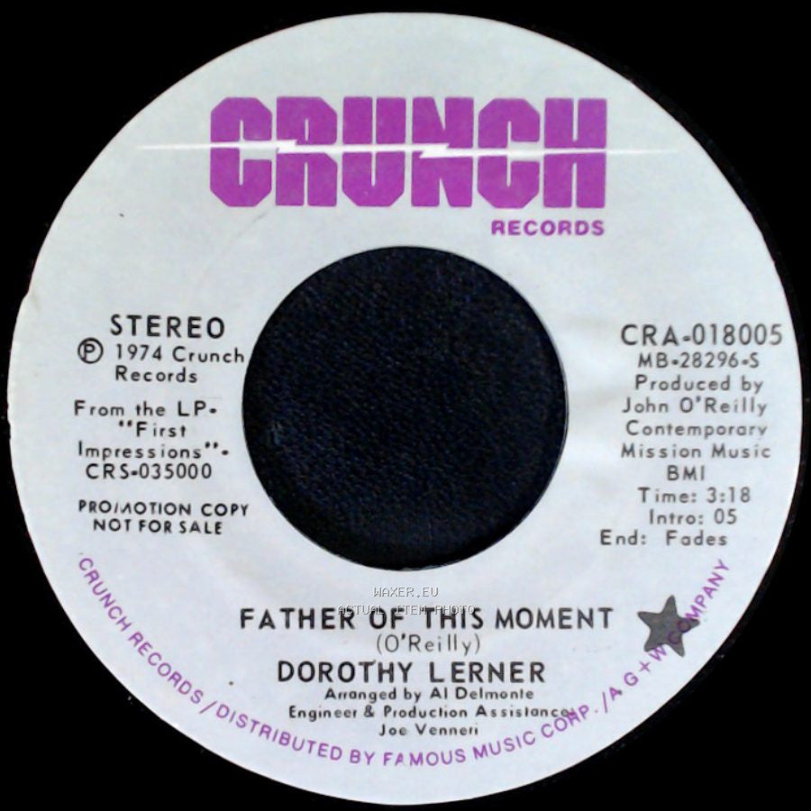Dorothy Lerner - City Girl / Father Of This Moment side B
