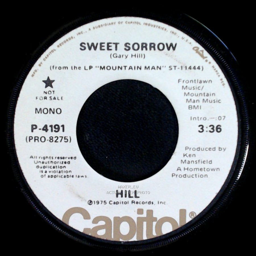 Hill / Gary Hill - Sweet Sorrow / Sweet Sorrow side B