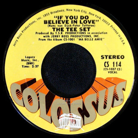 The Tee Set - Charmaine / If You Do Believe In Love side B