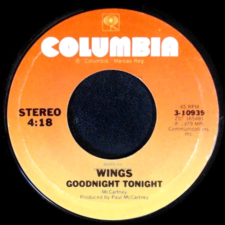 Wings - Daytime Nighttime Suffering / Goodnight Tonight side B