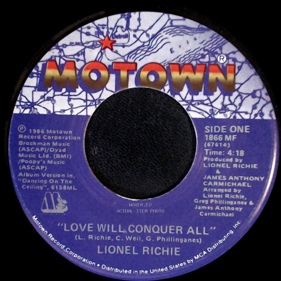 Lionel Richie - Love Will Conquer All / The Only One side A