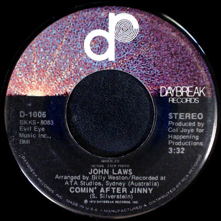 John Laws - Comin' After Jinny / Approaching Lavender side A