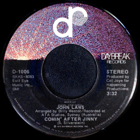 John Laws - Approaching Lavender / Comin' After Jinny side B