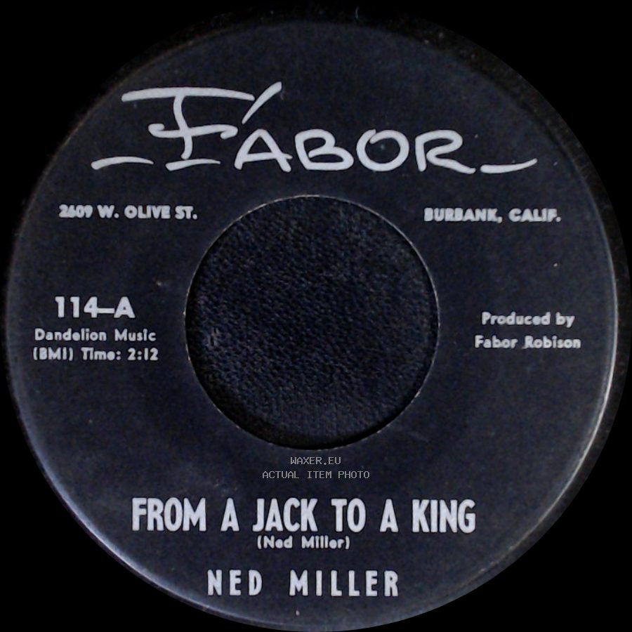Ned Miller - Parade Of Broken Hearts / From A Jack To A King side B