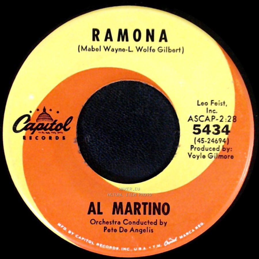 Al Martino - My Cherie / Ramona side B