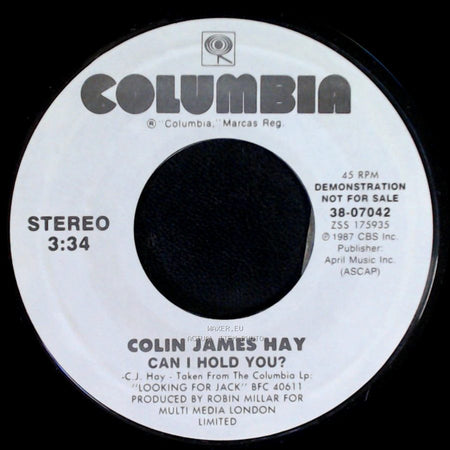 Colin James Hay - Can I Hold You? / Can I Hold You? side B
