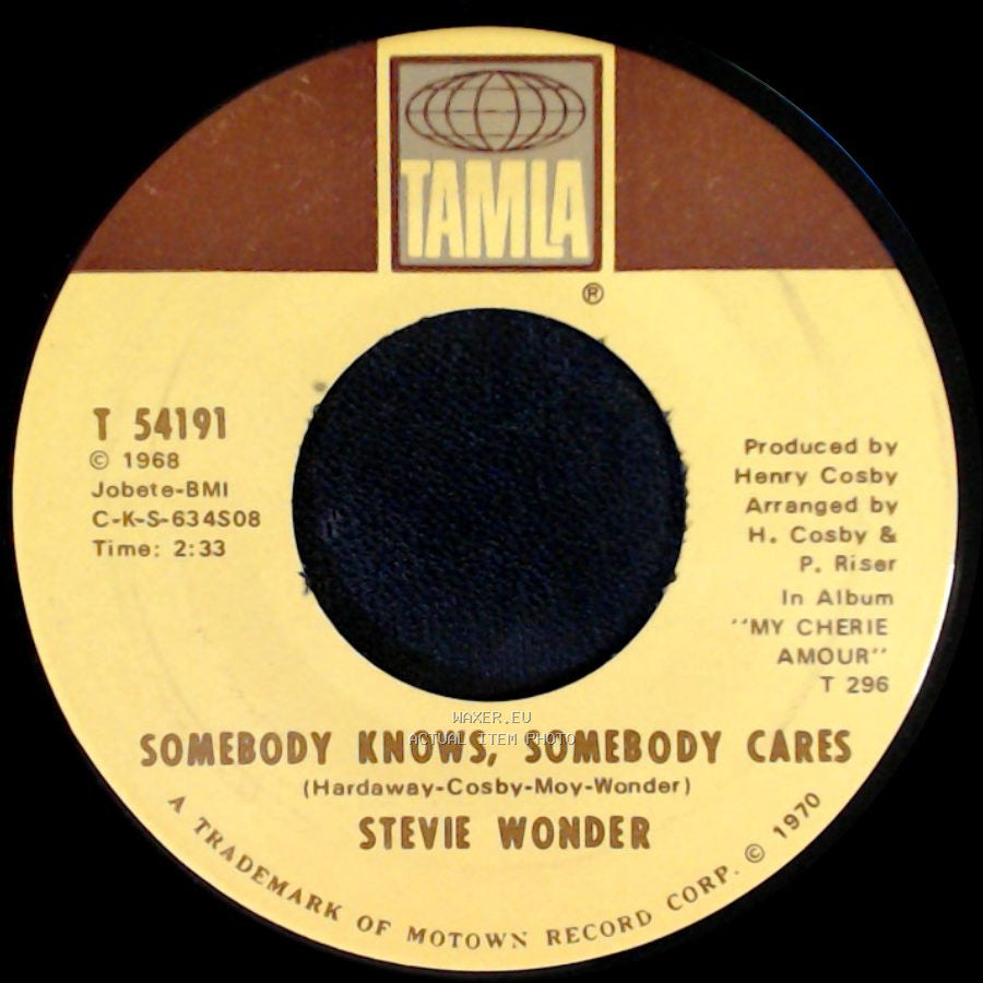 Stevie Wonder - Never Had A Dream Come True / Somebody Knows, Somebody Cares side A