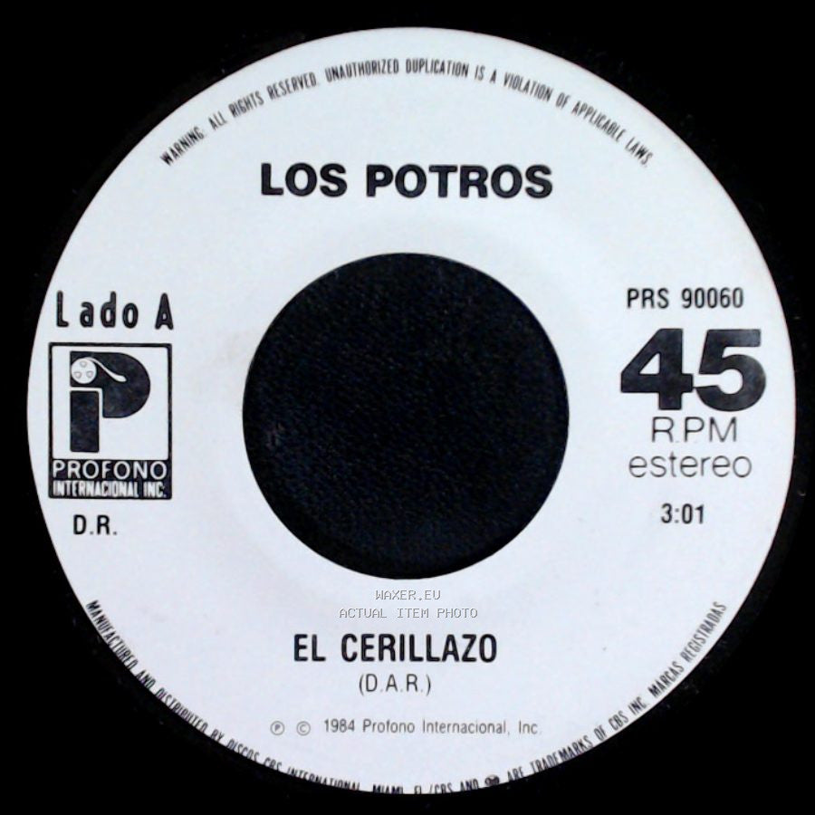 Los Potros - El Cerillazo / Cuando A La Tumba side A