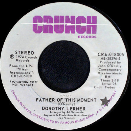 Dorothy Lerner - City Girl / Father Of This Moment side B