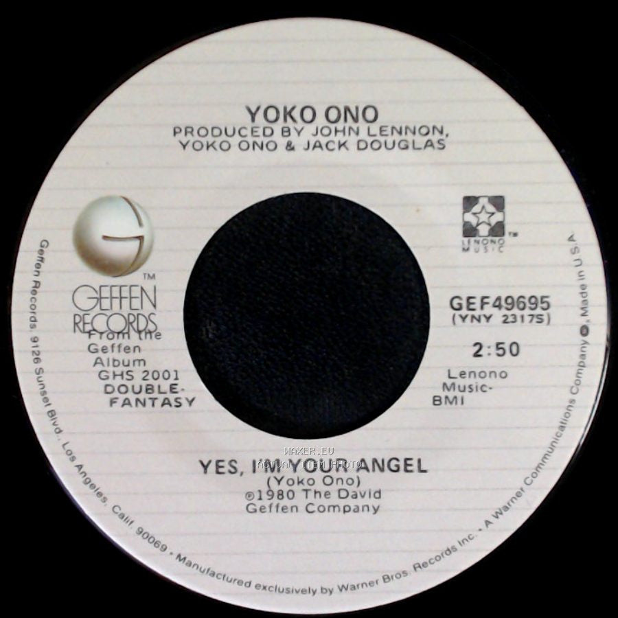 Yoko Ono / John Lennon - Yes, I'm Your Angel / Watching The Wheels side A