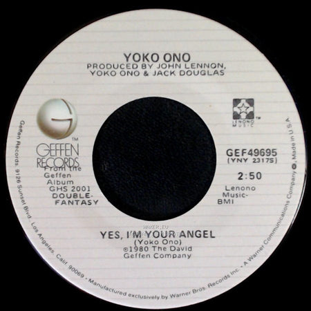 Yoko Ono / John Lennon - Yes, I'm Your Angel / Watching The Wheels side A