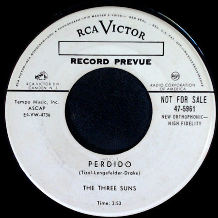 The Three Suns - Perdido / For You side A
