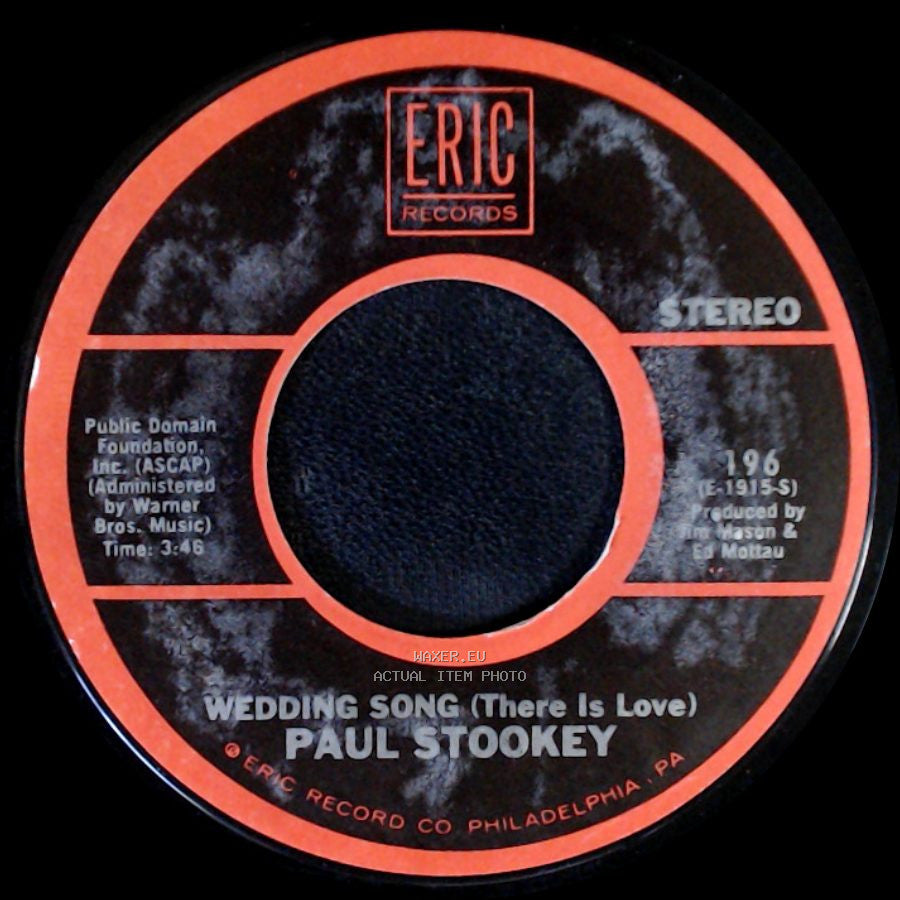 Paul Stookey - Sebastian / Wedding Song (There Is Love) side B