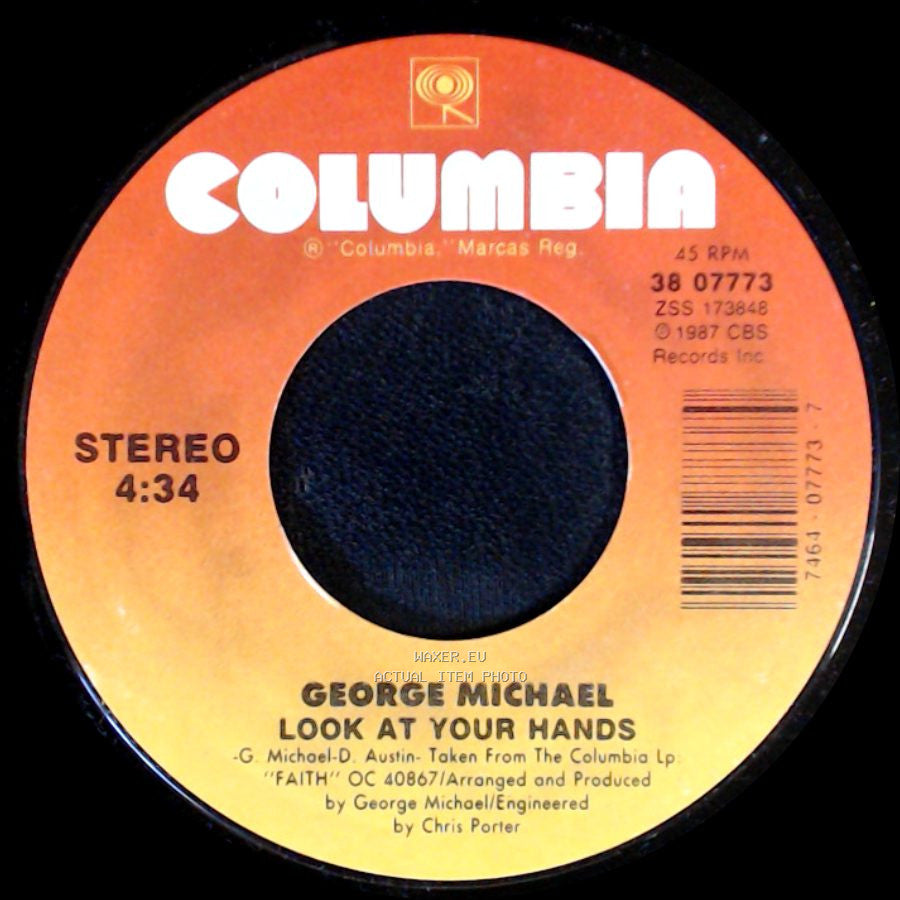 George Michael - One More Try / Look At Your Hands side B