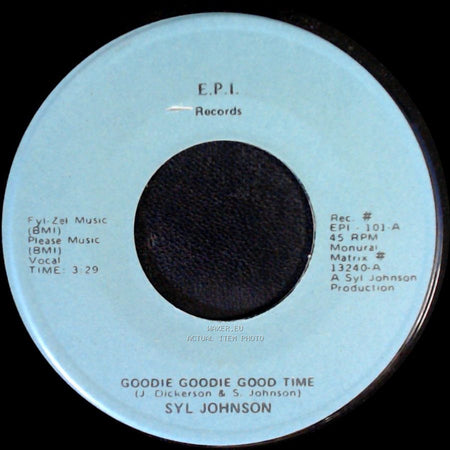 Syl Johnson - Love Baby / Goodie Goodie Good Time side B