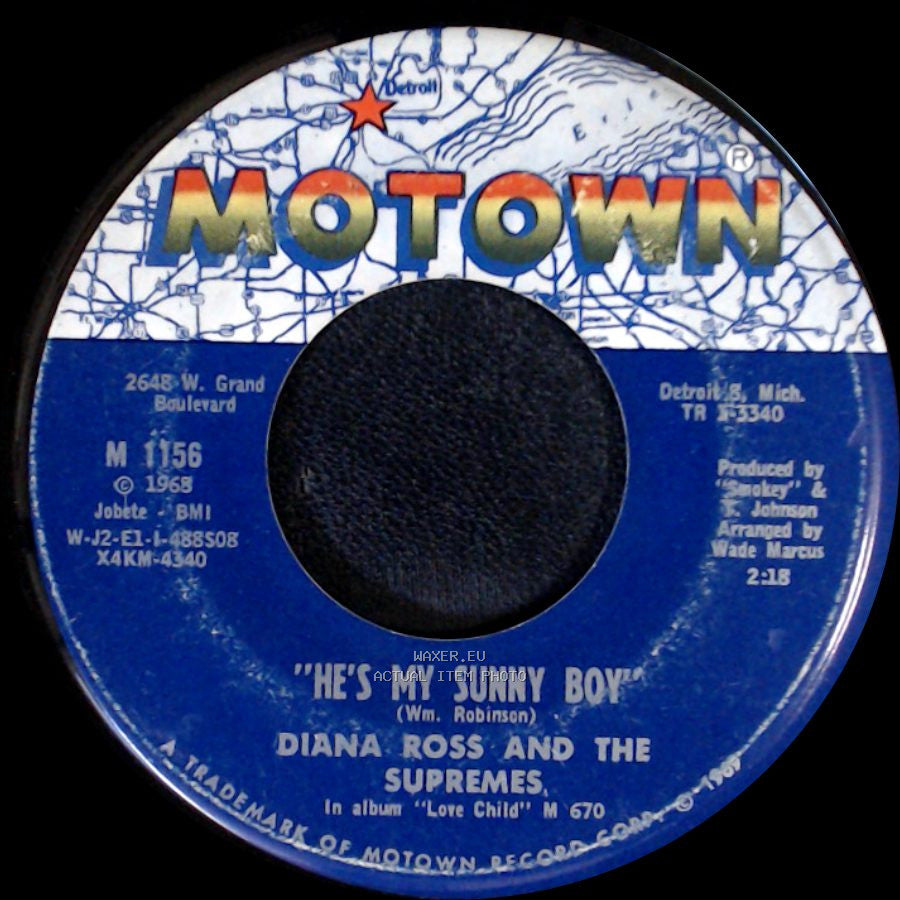 Diana Ross And The Supremes - Someday We'll Be Together / He's My Sunny Boy side B