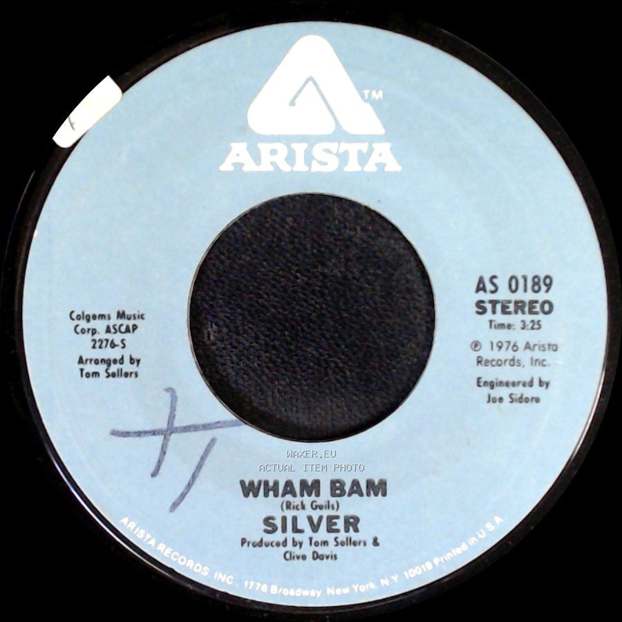 Silver - Wham Bam / Right On Time side A