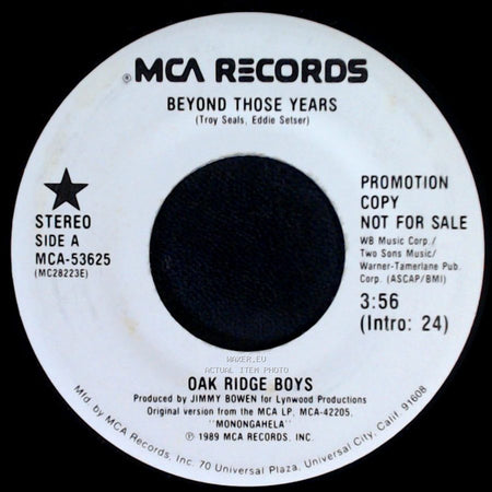 Oak Ridge Boys - Beyond Those Years / Beyond Those Years side A