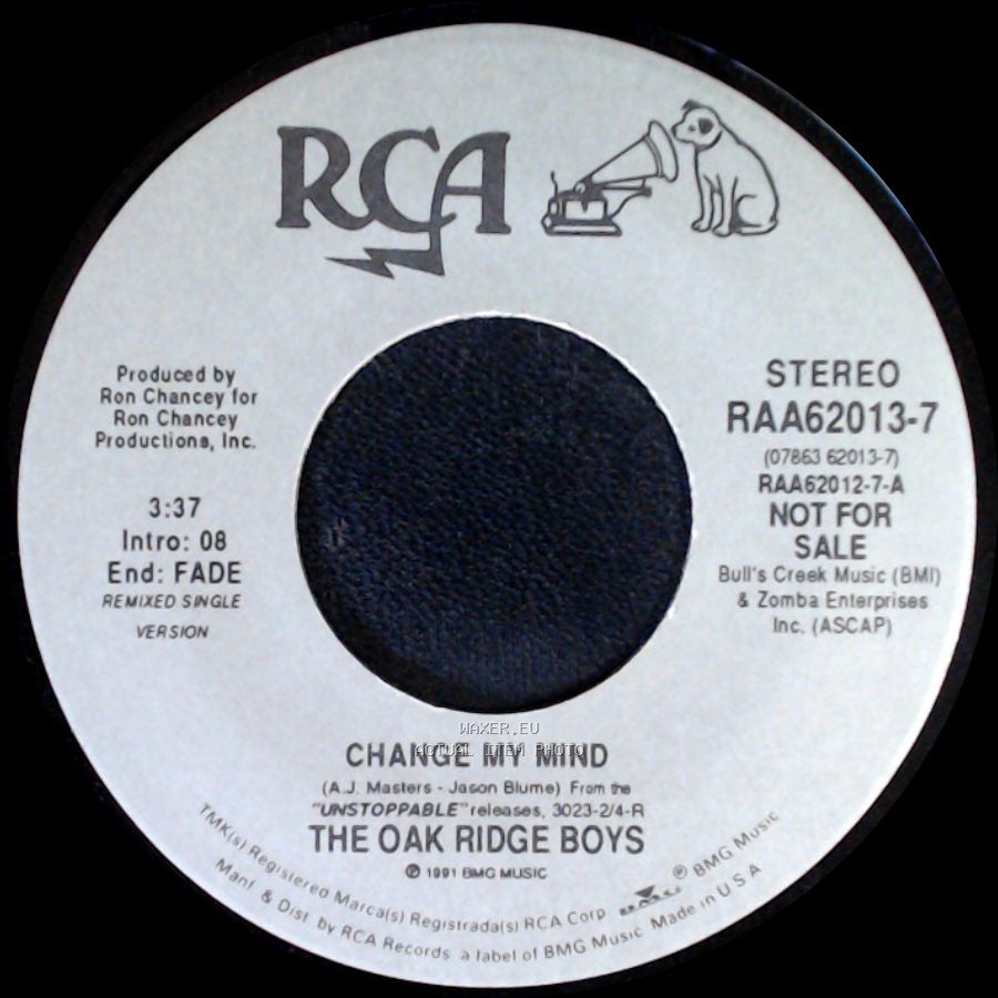 The Oak Ridge Boys - Change My Mind / Change My Mind side A