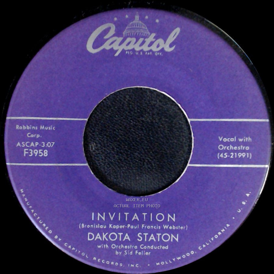 Dakota Staton - Invitation / The Party's Over side A