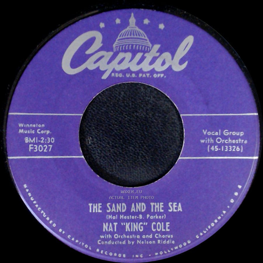 Nat "King" Cole - Darling, Je Vous Aime Beaucoup / The Sand And The Sea side B