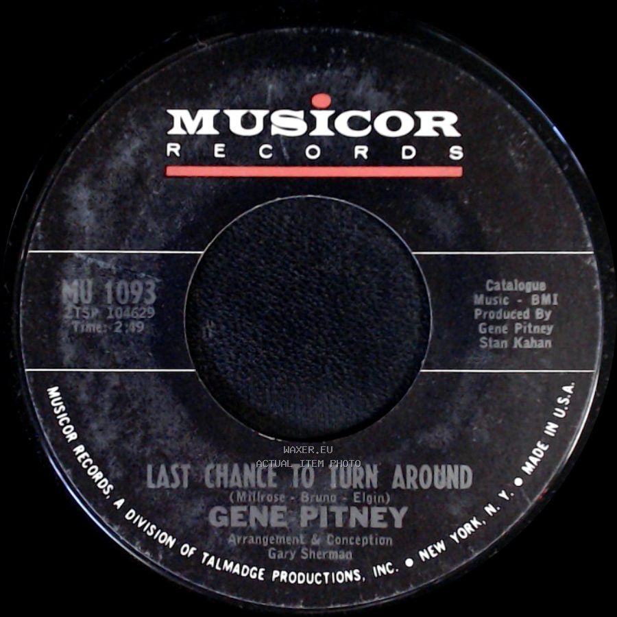 Gene Pitney - Last Chance To Turn Around / Save Your Love side A