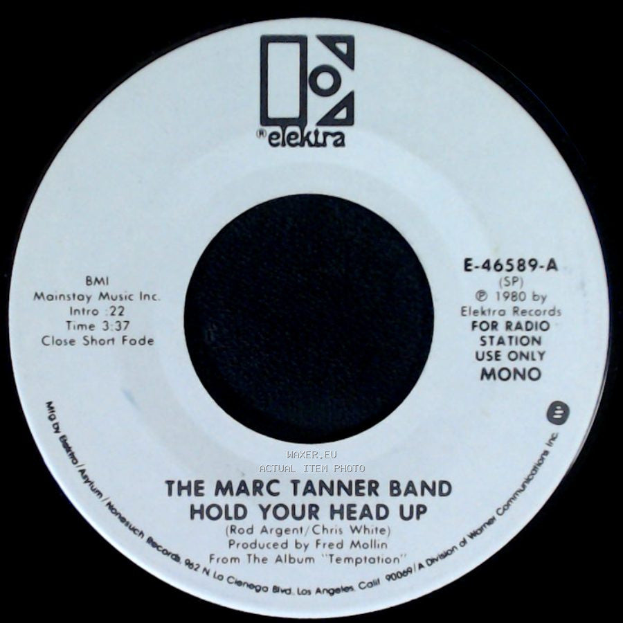 The Marc Tanner Band - Hold Your Head Up / Hold Your Head Up side A