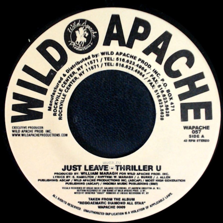 Thriller U / Nadine Sutherland - Just Leave / Where Did It Go side A