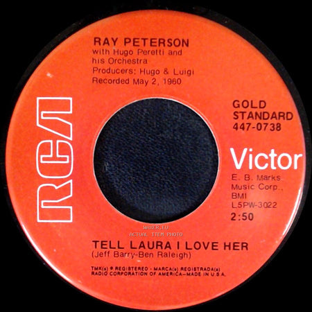 Ray Peterson - Tell Laura I Love Her / Fever side A