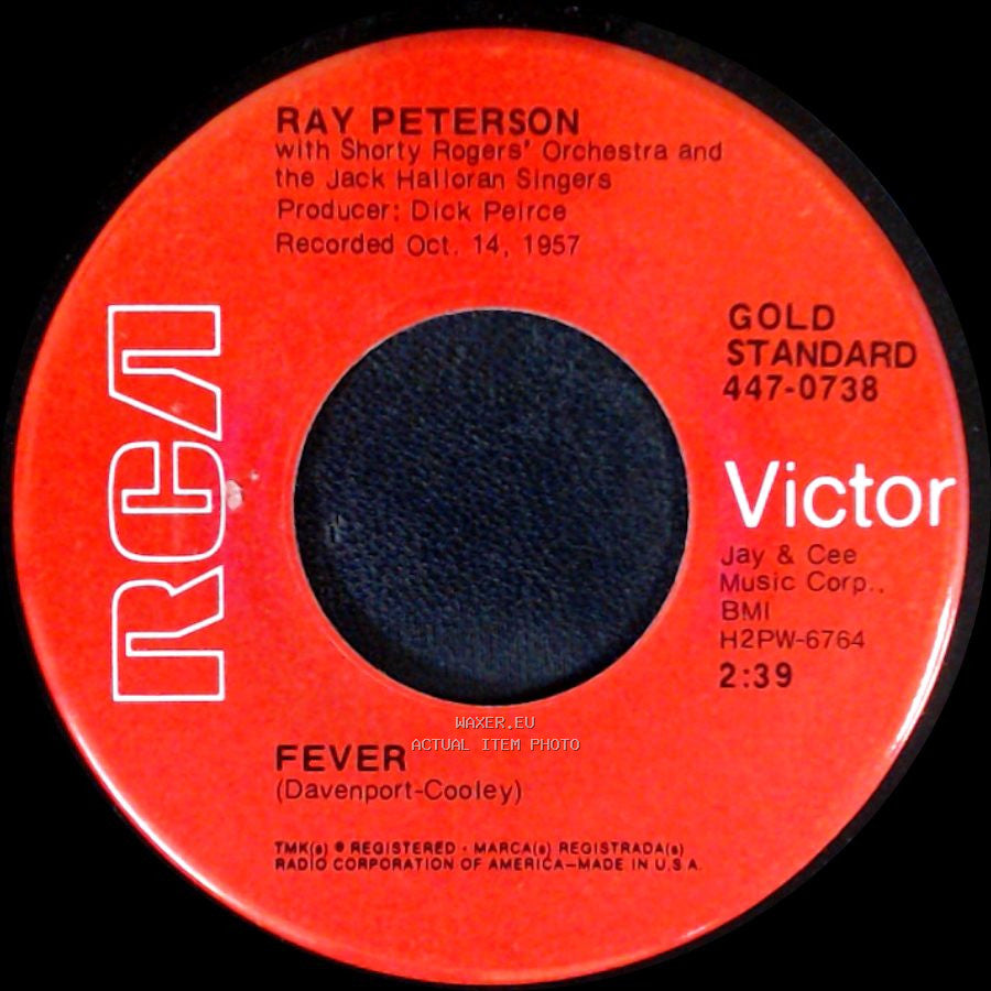 Ray Peterson - Tell Laura I Love Her / Fever side B