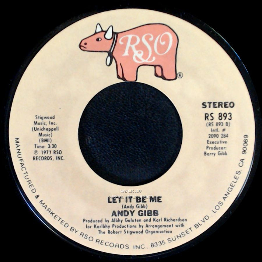 Andy Gibb - Shadow Dancing / Let It Be Me side B