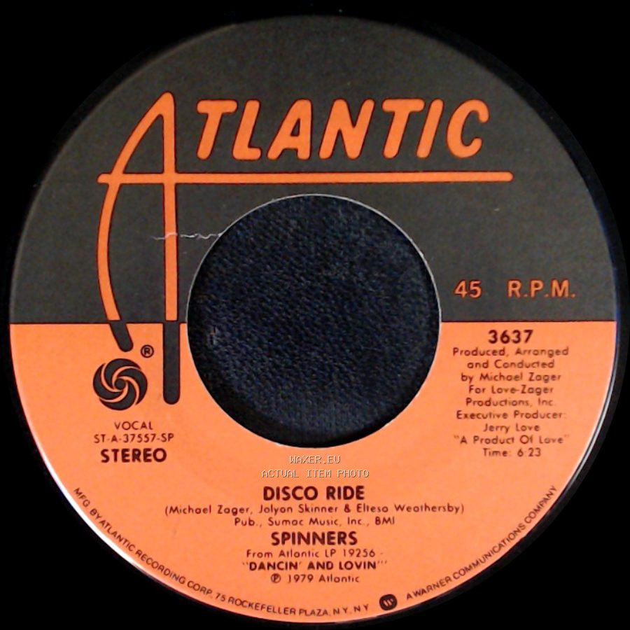 Spinners - Disco Ride / Medley: Working My Way Back To You / Forgive Me, Girl side A
