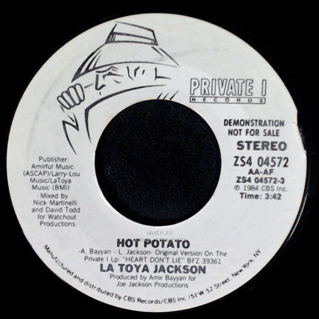 La Toya Jackson - Hot Potato / Hot Potato side B