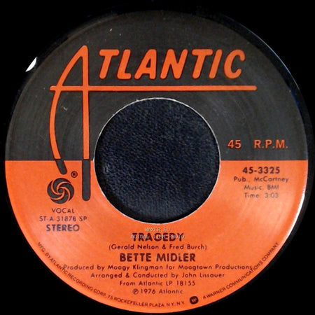 Bette Midler - Old Cape Cod / Tragedy side B