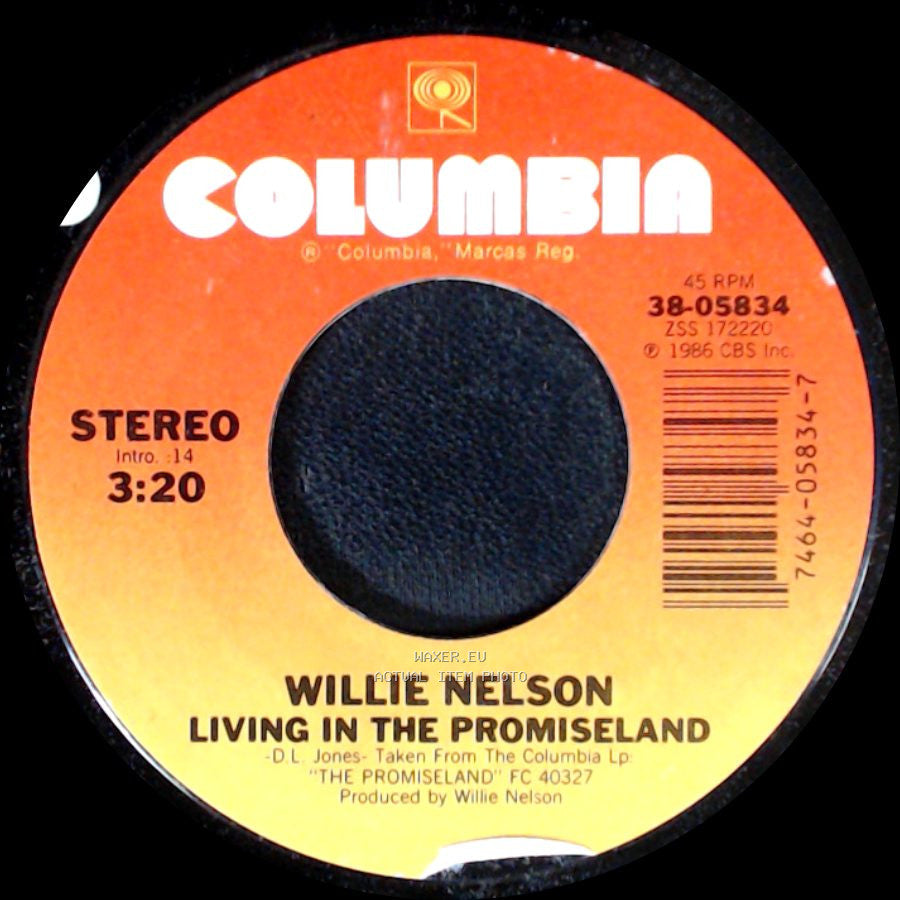 Willie Nelson - Bach Minuet In G / Living In The Promiseland side B