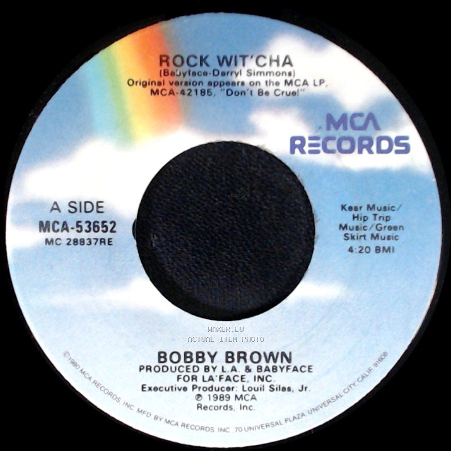 Bobby Brown - Rock Wit'cha / Rock Wit’Cha (Instrumental) side A