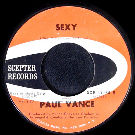 Paul Vance - Dommage, Dommage (Too Bad, Too Bad) / Sexy side B