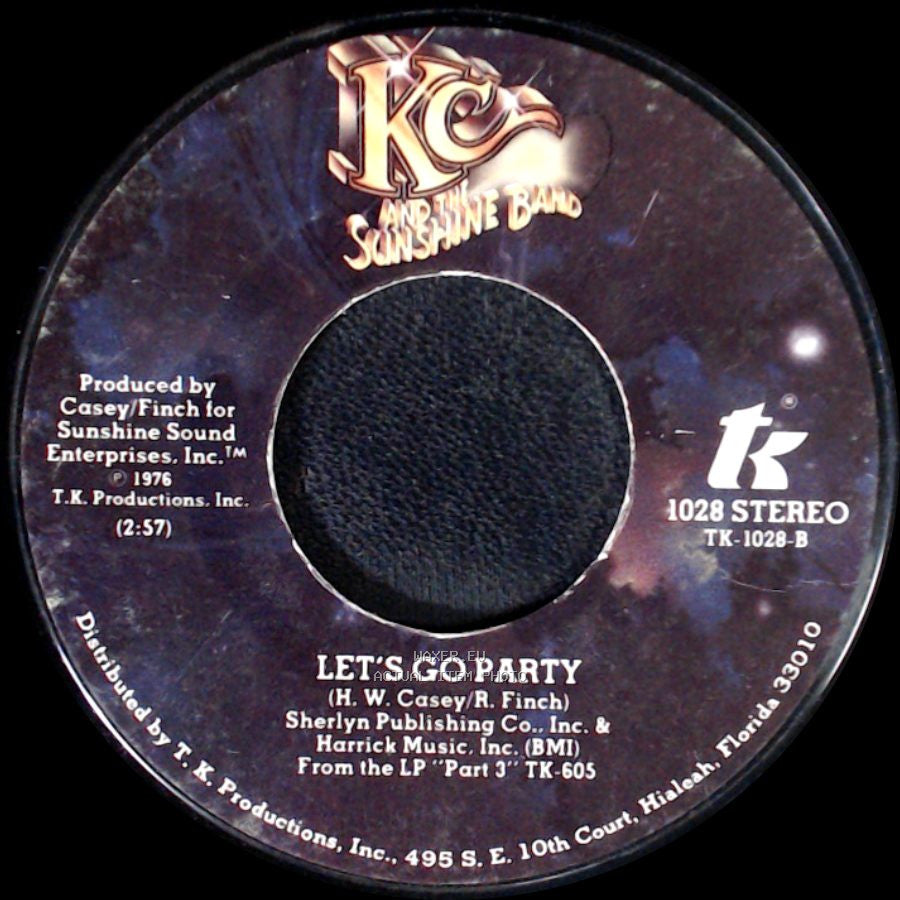 Kc And The Sunshine Band - It's The Same Old Song / Let's Go Party side B