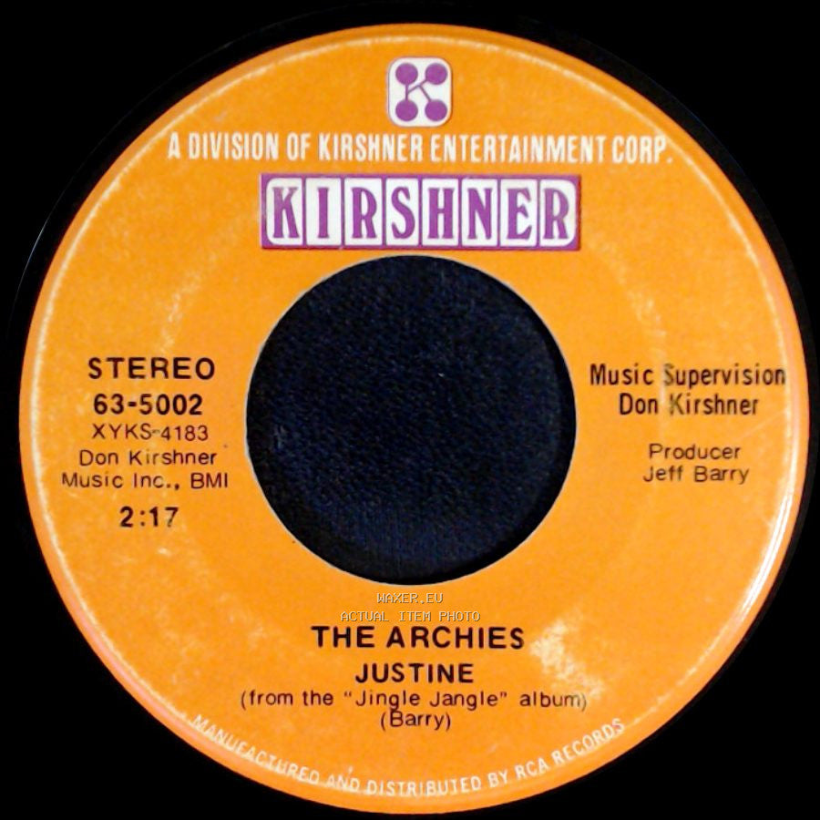 The Archies - Justine / Jingle Jangle side A