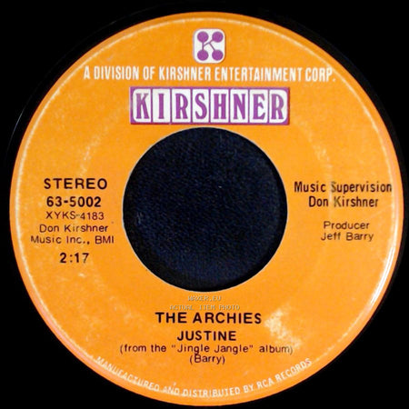 The Archies - Justine / Jingle Jangle side A