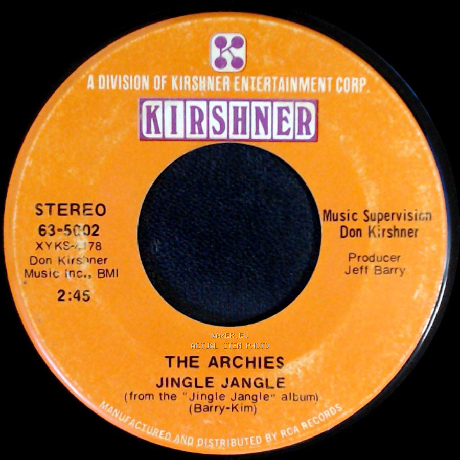 The Archies - Justine / Jingle Jangle side B